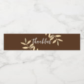 Thankful Modern Waterfles Etiket (Enkel label)