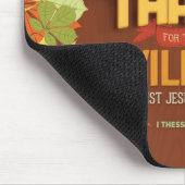 Thankful Mousepad - Thessaliërs 5:18 Bijbelverse Muismat (Hoek)