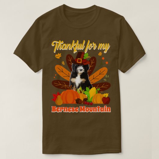 Thankful My Bernese Mountain Dog T-shirt (Design voorkant)