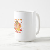 Thankful My Pomeranian Dog Thanksgiving Im Pumpki Koffiemok (Voorkant rechts)