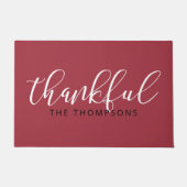 Thankful Name Script Font Deurmat (Voorkant)
