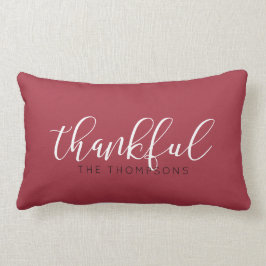 Thankful Name Script Font Kussen