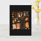 Thankful Nurse Fall Stethoscope Coquette Bow Thank Kaart (Gele Bloem)