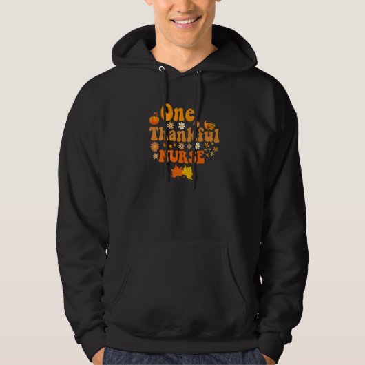 thankful nurse for women fall thanksgiving autumn  hoodie (Voorkant)