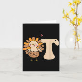 Thankful Occupational Therast Thanksgiving Ot Turk Kaart (Gele Bloem)