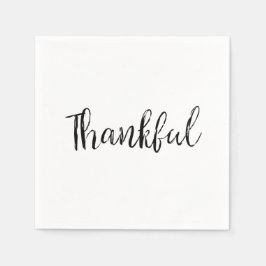 Thankful Paper Napkins Servetten