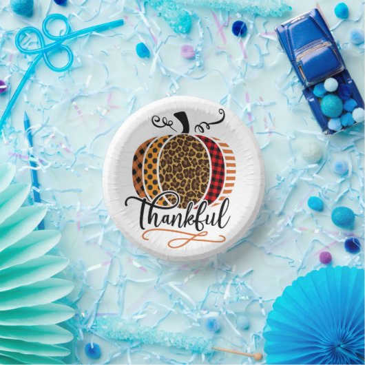 Thankful Patchwork Pumpkin Papieren Kommen (Feest)