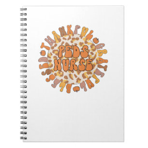 Thankful Peds Neurse Thanksgiving Pediatrische ver Notitieboek