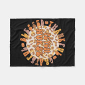 Thankful Psych Neurse Thanksgiving Psychische stoo Fleece Deken (Voorkant (Horizontaal))