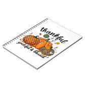 Thankful Pumpkin Grateful And Blessed Notitieboek (Linkerzijde)