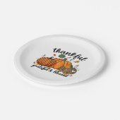 Thankful Pumpkin Grateful And Blessed Papieren Bordje (Gekanteld)