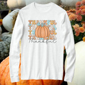 Thankful Pumpkin Long Sleeve Tshirt