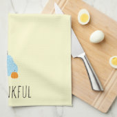 Thankful Pumpkin Patch Oranje Blue Theedoek (Quarter Fold)