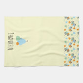 Thankful Pumpkin Patch Oranje Blue Theedoek (Horizontaal)