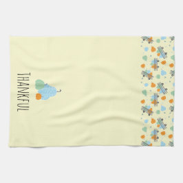 Thankful Pumpkin Patch Oranje Blue Theedoek