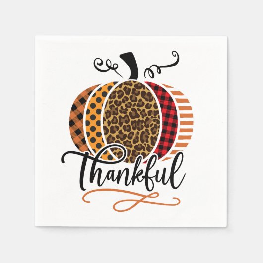 Thankful Pumpkin Patchwork Servet (Voorkant)