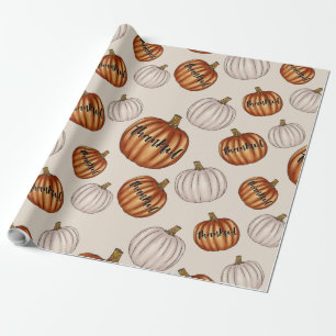Thankful Pumpkins Cadeaupapier