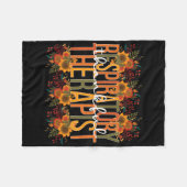 Thankful Respiratory Therapist Thanksgiving Fleece Deken (Voorkant (Horizontaal))