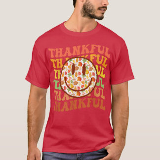  Thankful Retro Funny Herfst Happy Thanksgivi T-shirt