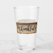 Thankful Rustic Herfst Glas (Achterkant)