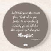 Thankful Sandstone Onderzetter (Voorkant)