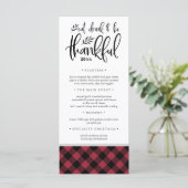 Thankful Season | Rustige Thanksgiving Menu (Staand voorkant)