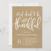 Thankful Season | Thanksgiving binnenuitnodiging Feestdagenkaart (Voorkant)
