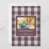 Thankful Season | Thanksgiving-fotokaart Feestdagenkaart (Achterkant)