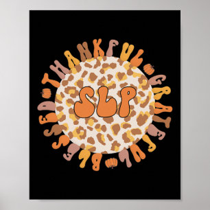 Thankful Speech Language Patholoog Thanksgiving Poster