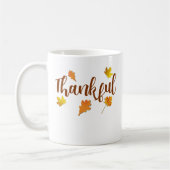 Thankful Thanksgiving Herfst Harvest Coffee Mok (Links)
