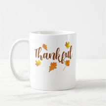 Thankful Thanksgiving Herfst Harvest Coffee Mok