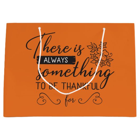 Thankful Thanksgiving word art Groot Cadeauzakje (Voorkant)