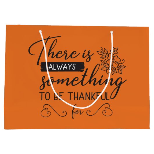 Thankful Thanksgiving word art Groot Cadeauzakje (Achterkant)