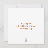 Thankful Thanksgiving Wreatcard Kaart (Achterkant)