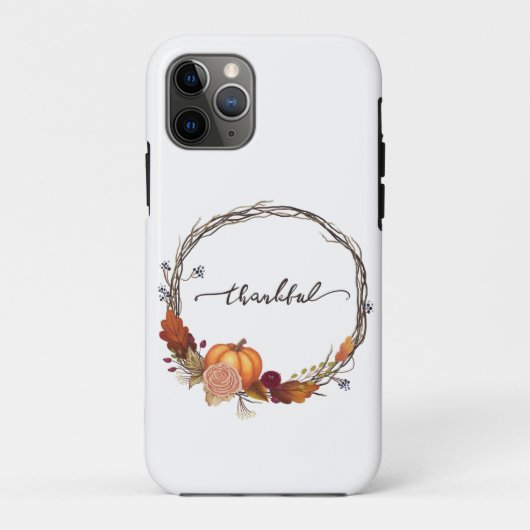 Thankful Thanksgiving Wreath Case-Mate iPhone Case (Achterkant)
