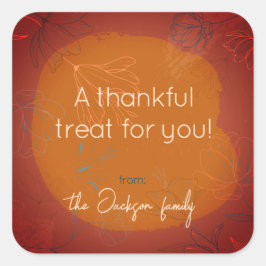 Thankful Treat Sticker - Autumn Warmth