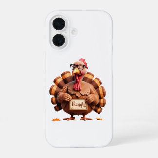 Thankful Turkey Design – Funny Holiday Art iPhone 16 Hoesje