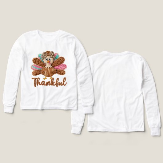 Thankful Turkey Design – Latch Hook Yarn Crochet S (Voorkant /achterkant)