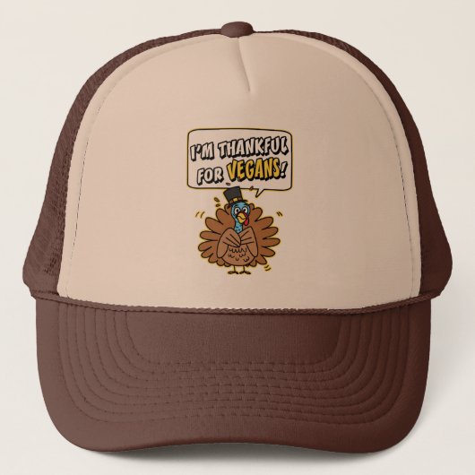 Thankful Turkey Trucker Hat Pet (Voorkant)