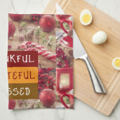"Thankful & Twinkling: Personalized Holiday Cheer  Theedoek (Quarter Fold)