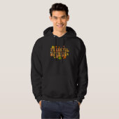 Thankful Vibes Leopard Retro Pumpkin Thanksgiving Hoodie (Voorkant volledig)