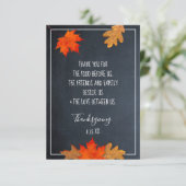 Thankful voor Plaatskaarten van de Thanksgiving va RSVP Kaartje (Staand voorkant)