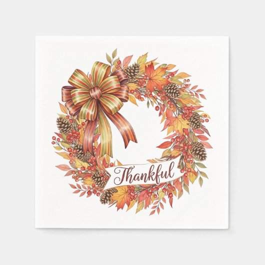 Thankful Wreath Servet (Voorkant)