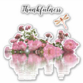 Thankfulness Roses Sticker (Voorkant)