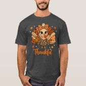 Thankfulurkey Fall Leopard Patchworkhanksgiving vi T-shirt (Voorkant)