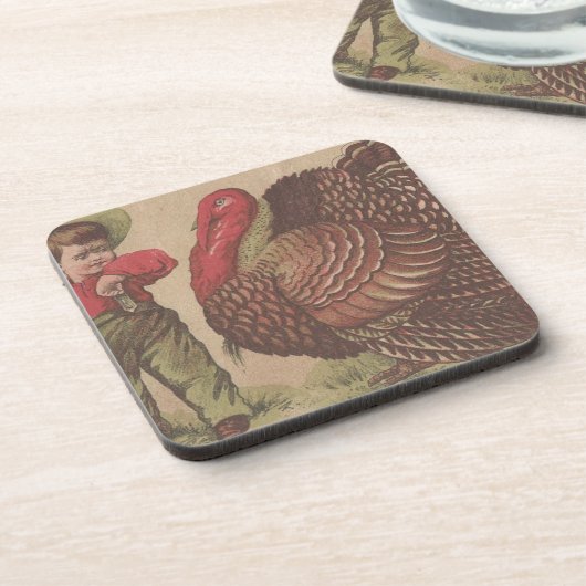  Thankgiving Turkije Drankjes Onderzetter (Linkerzijde)