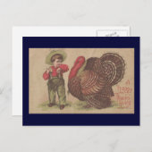  Thankgiving Turkije Feestdagenkaart (Voorkant / Achterkant)