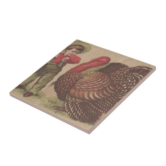  Thankgiving Turkije Tegeltje (Zijkant)