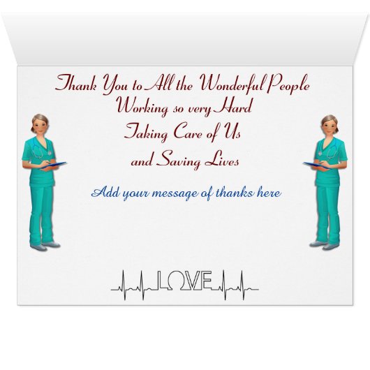 Thanking Medical staff (Binenzijde Horizontaal (Onderkant))