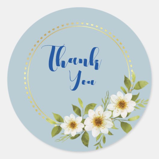 Thanking Ronde Sticker (Voorkant)